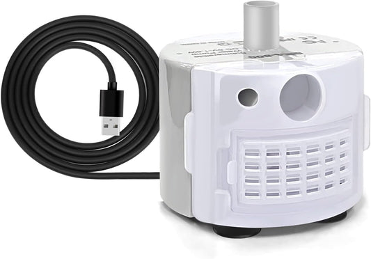 Tomxcute Replacement Pump for cat Water Fountain, Compatible 108oz/3.2L and 135oz/4.0L Automatic Stainless Steel Pet Fountain