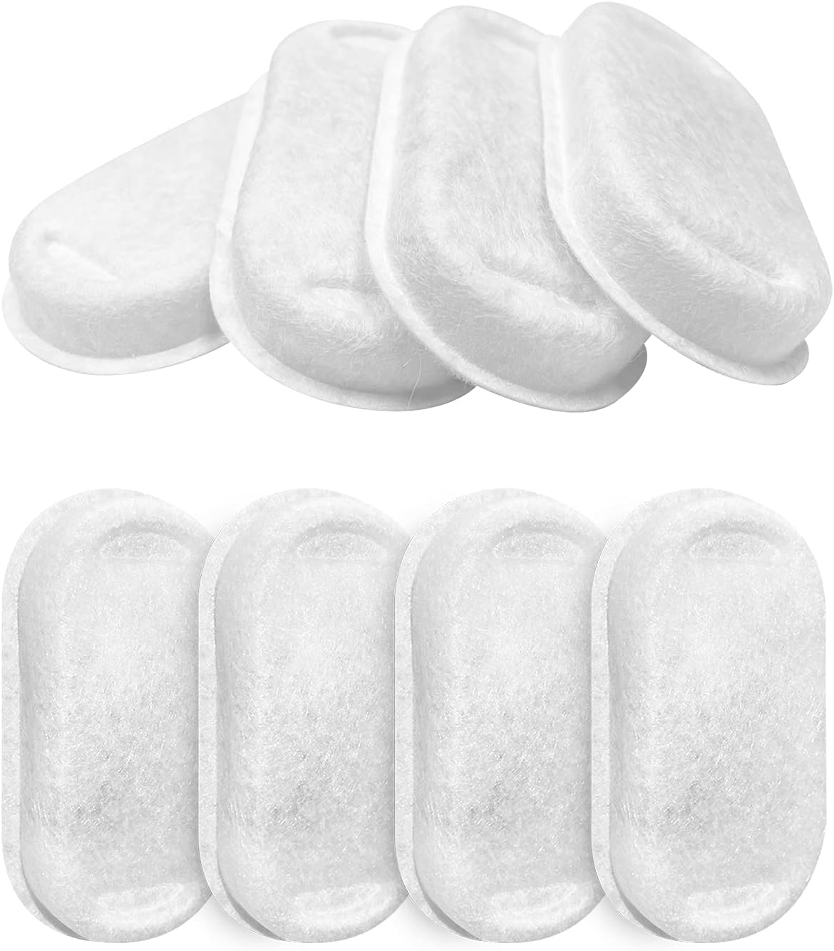 Tomxcute 8 Packs Filters & 8 Sponges Foam Filters for 108oz/3.2L and 135oz/4.0L Adjustable Water Flow Pet Water Fountain